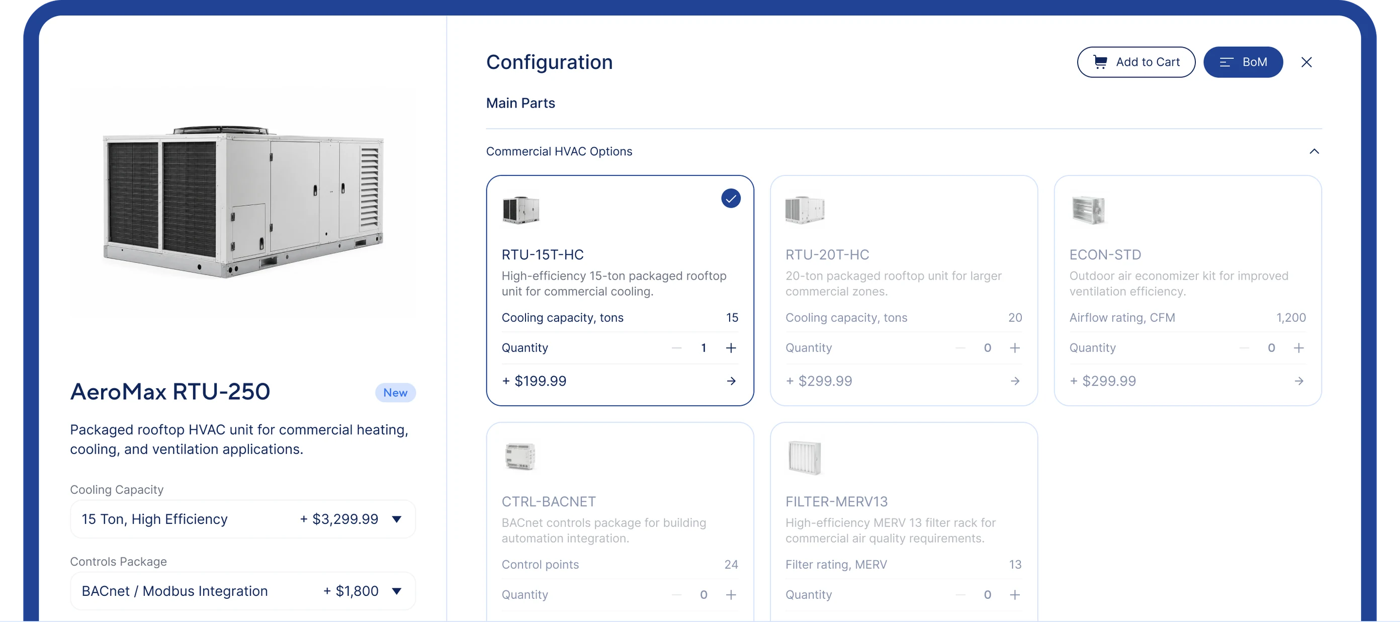 SalesRun CPQ configurator preview